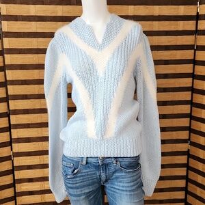 Angora cable sweater